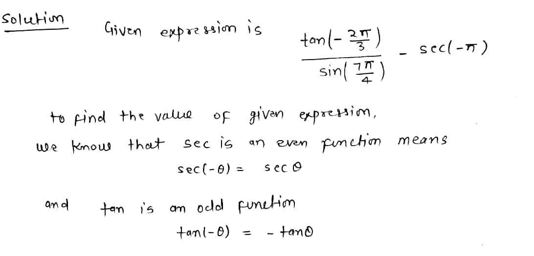 Trigonometry homework question answer, step 1, image 1